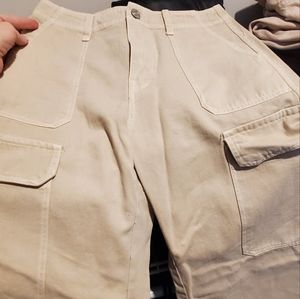Zara Cream Cargo Pants